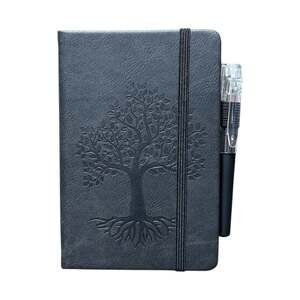 Black Tree of Life Embossed Small Hardcover Lined Journal with Pen